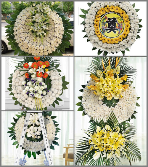 广东江门市鹤山市古劳镇连北村花圈速递
