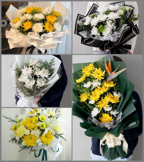 广东江门市鹤山市古劳镇连北村白事花束代送